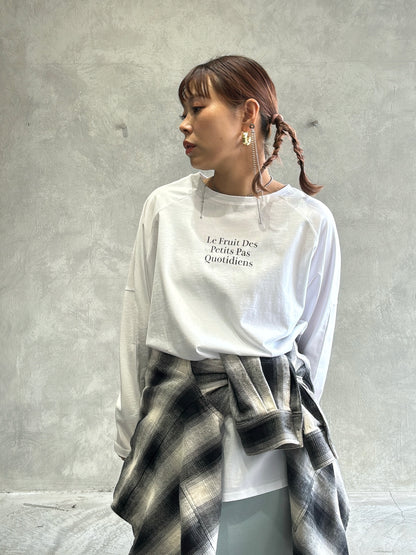 【再入荷】2way（DOG & LOGO）プリントカットソー／Dignite collier