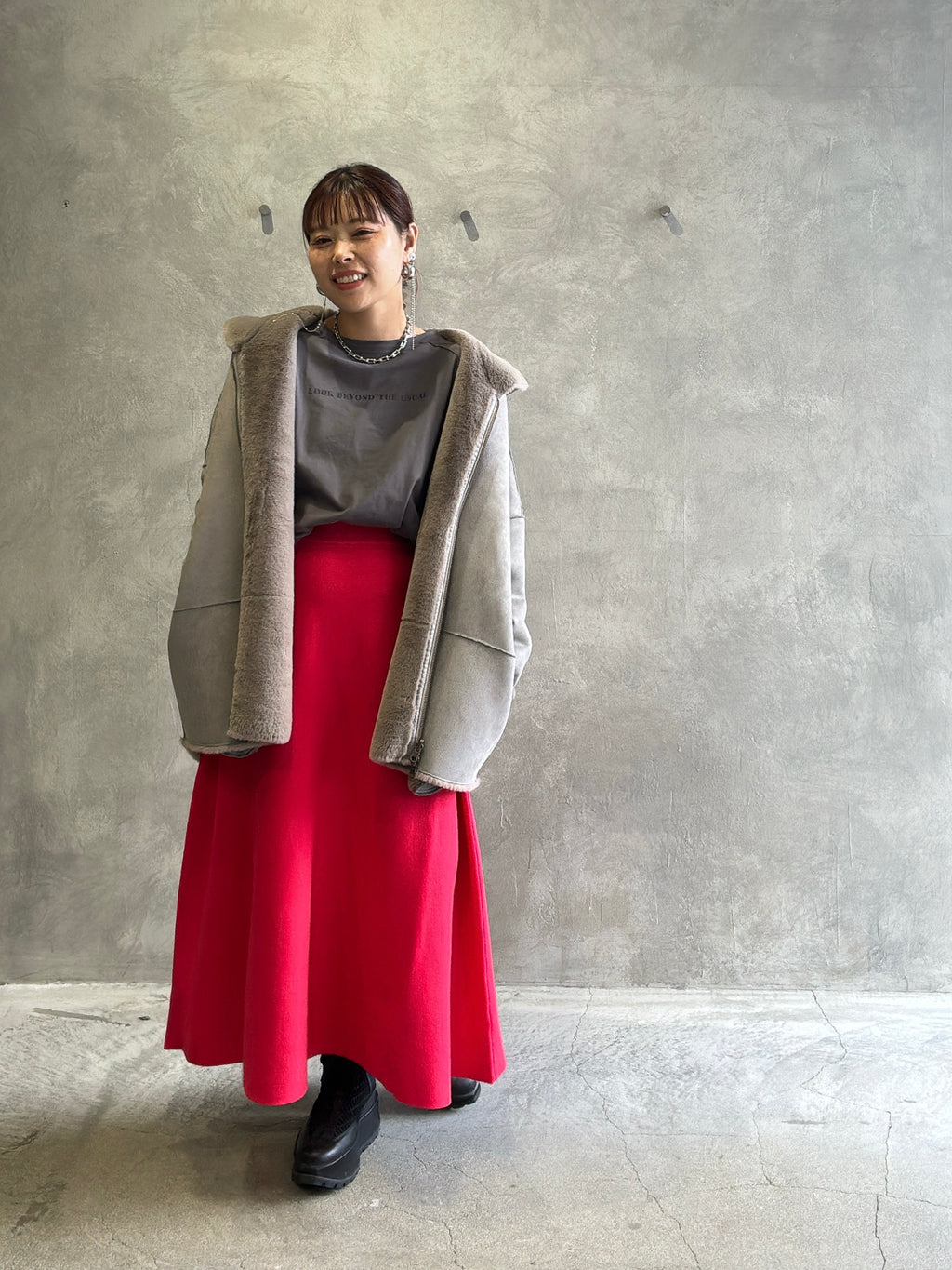 2way（ビル＆ロゴ）プリントカットソー／Dignite collier