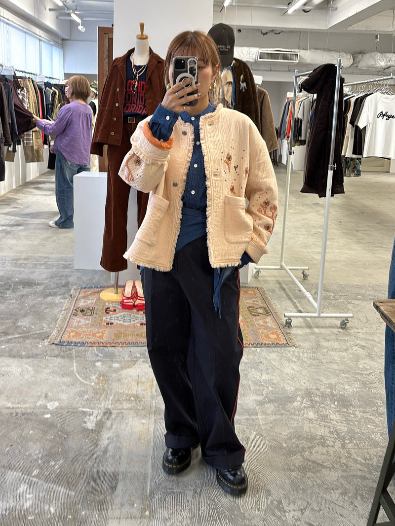 受付終了【予約⚡︎販売】ラインコットンツイルパンツ／#8643503／LE MÉLANGE／2026 AW #1