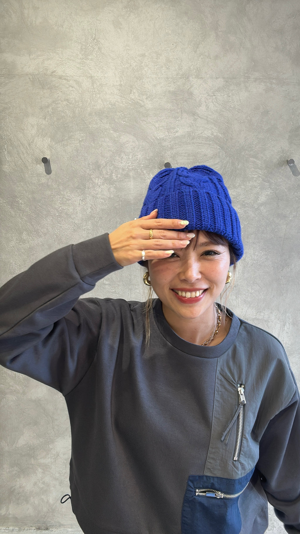 ゆるフィットニットキャップ