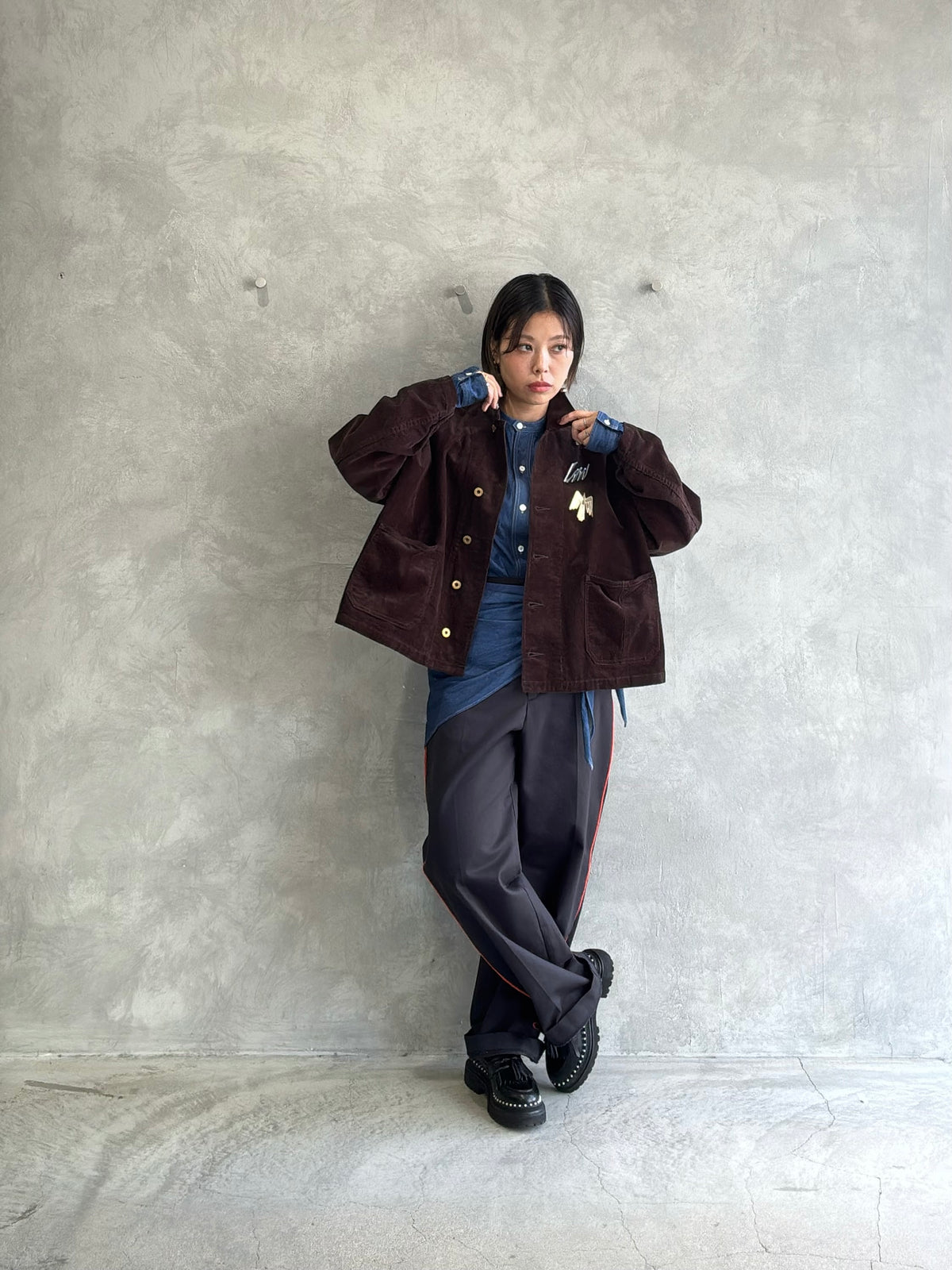 コットンコーデュロイカバーオール／#8643803／LE MÉLANGE／2026 AW #1