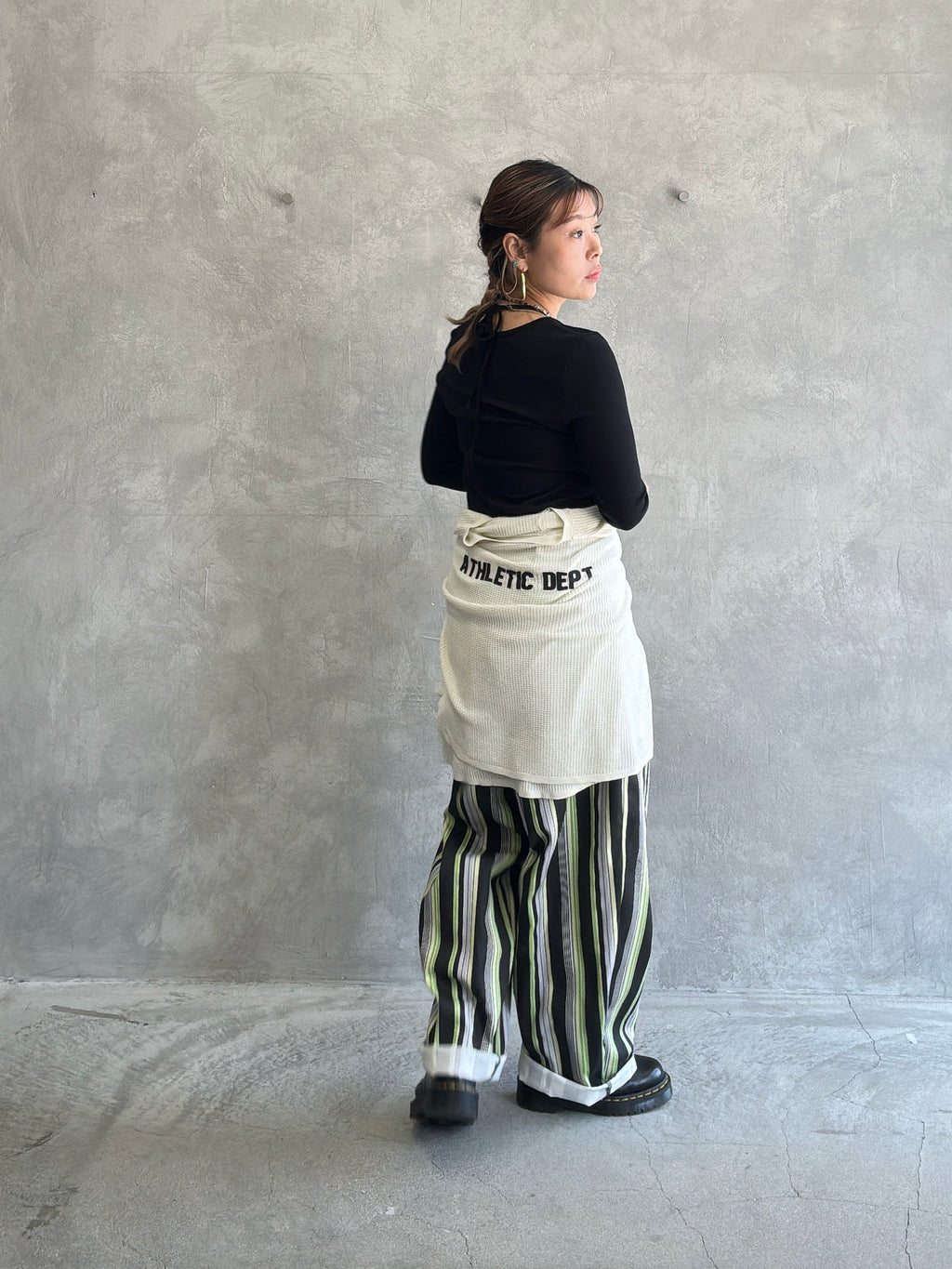 【再入荷】ワッフルドルマンロンT／flamingo firm