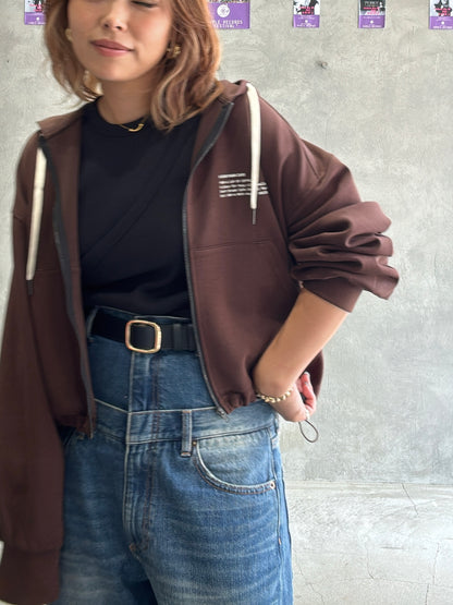 ジップアップパーカー／Anna Kerry