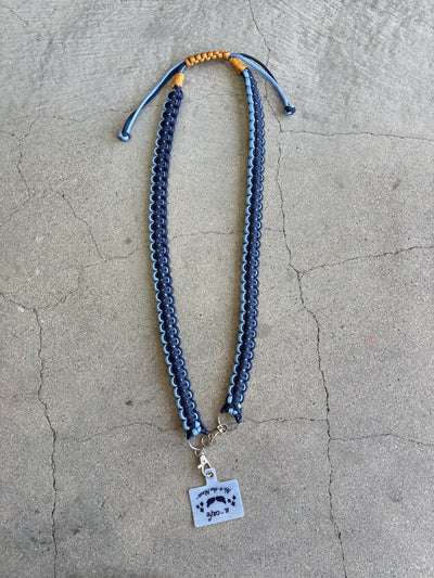 ⭐︎コラボ【予約販売】Denim・デニムカラー／2wayパラコードスマホショルダー／ネオホイップウェーブ／受注生産