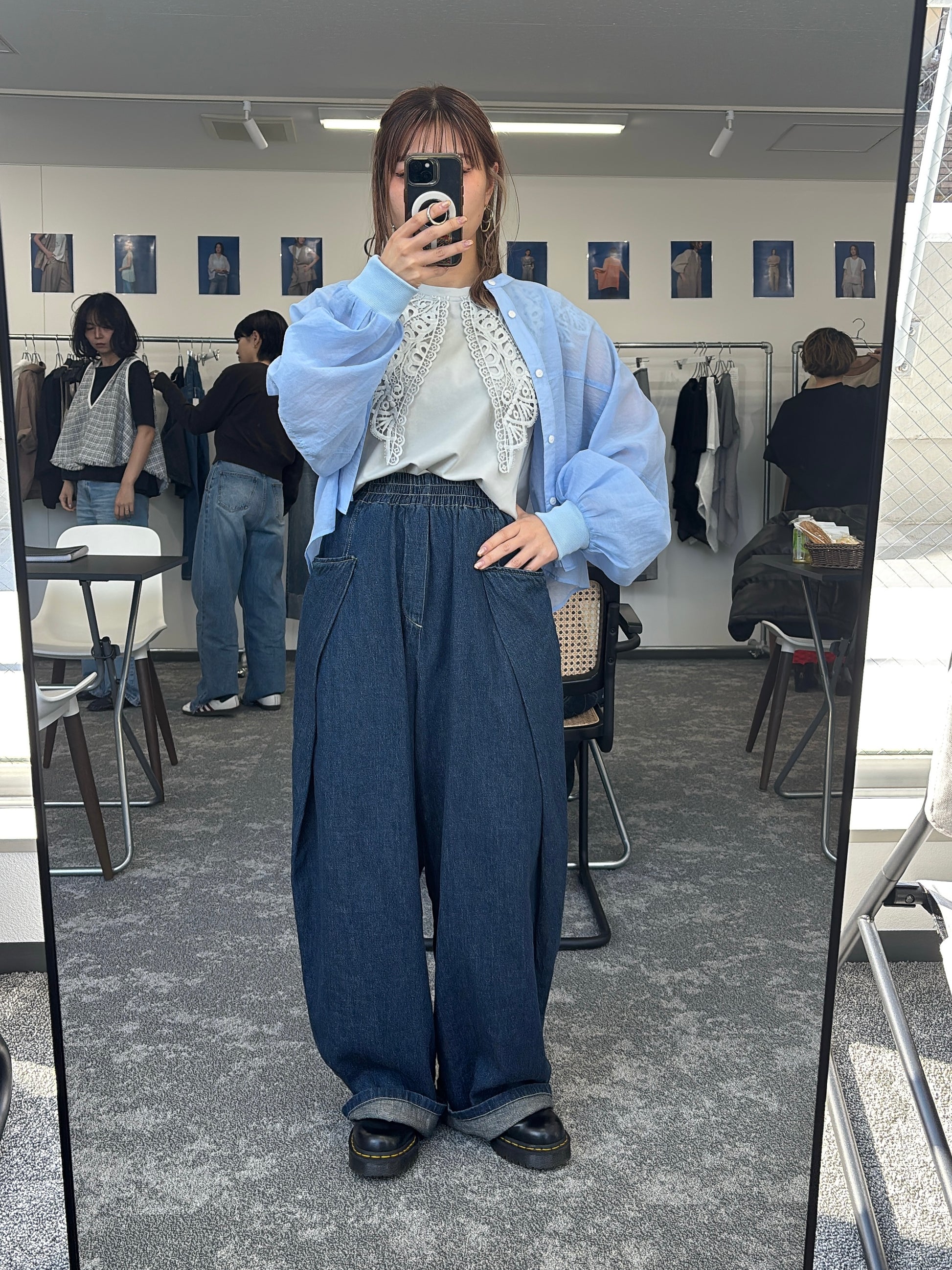 【予約販売】オーバータックリネンデニムワイド／601464／CYAN tokyo／2026 SS#2