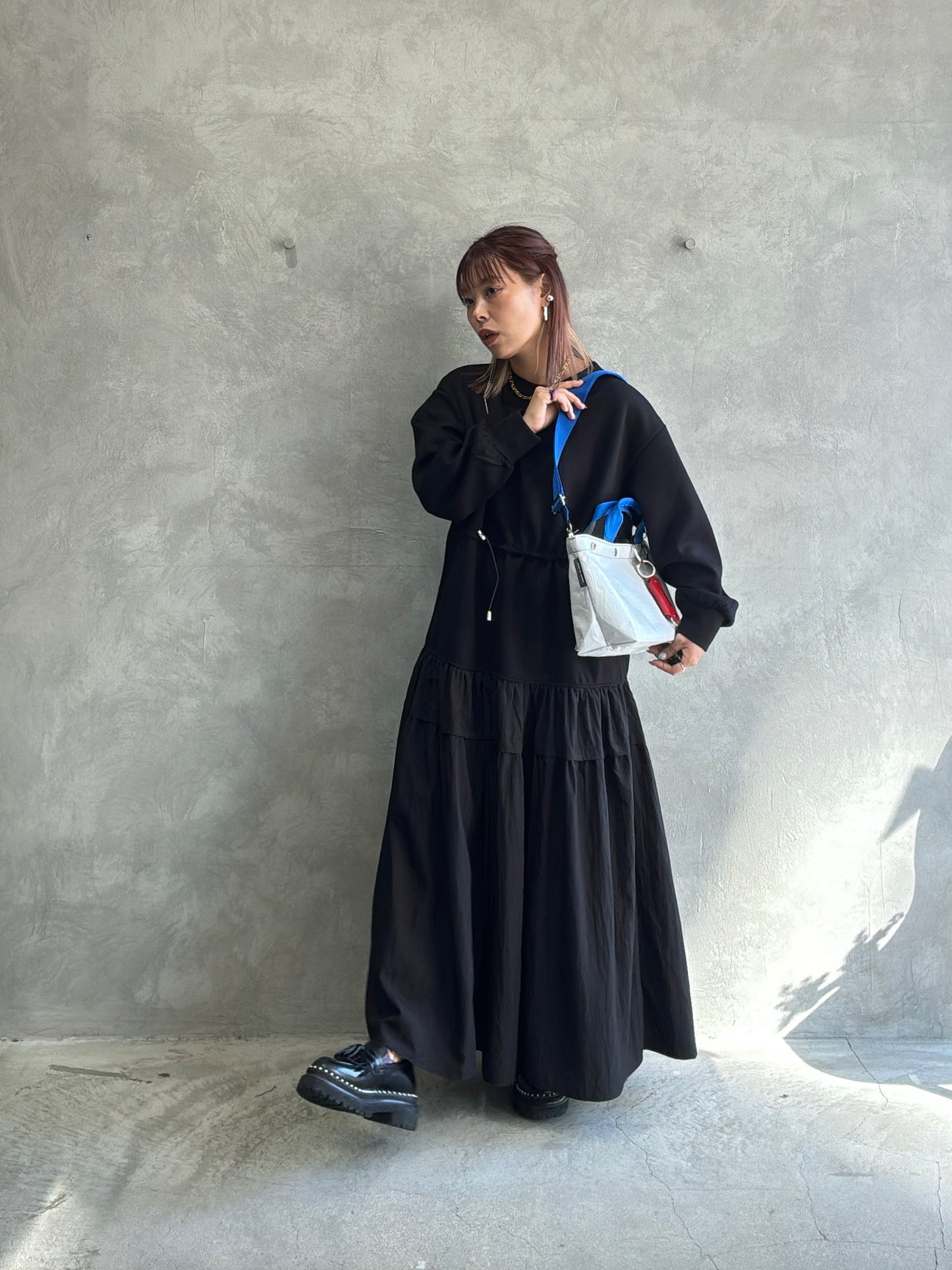 【予約販売】ブルー×チャコール（本体：ホワイト）／FACTORY OMOTO／BASIC TOTE