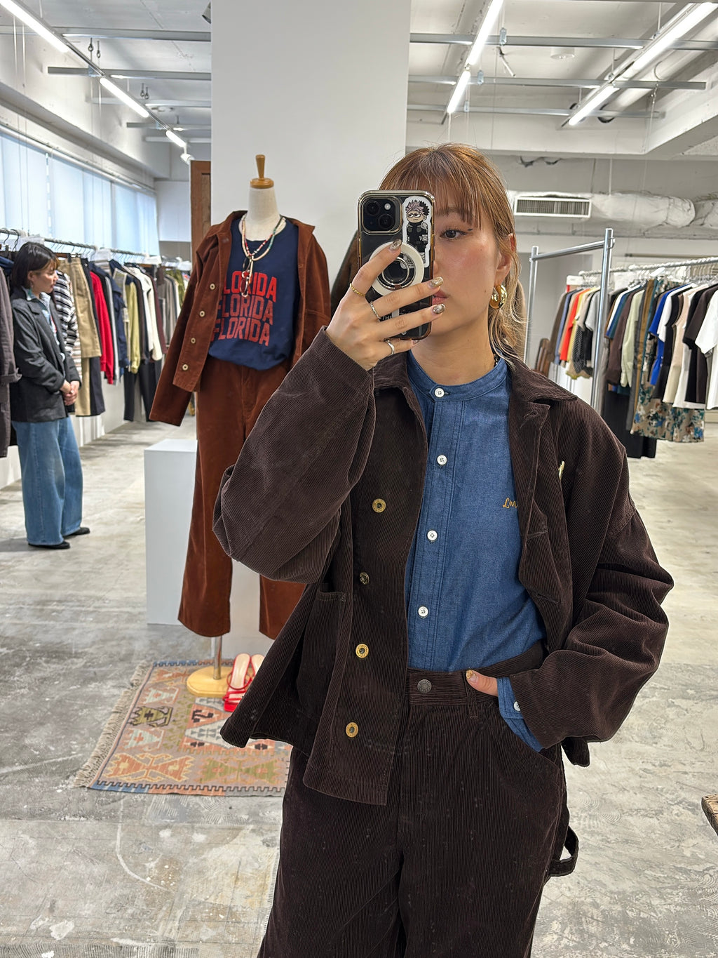受付終了【予約⚡︎販売】スタンドカラーデニムシャツ（スカーフ付き）／#8643203／LE MÉLANGE／2026 AW #1