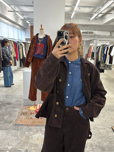 受付終了【予約⚡︎販売】スタンドカラーデニムシャツ（スカーフ付き）／#8643203／LE MÉLANGE／2026 AW #1