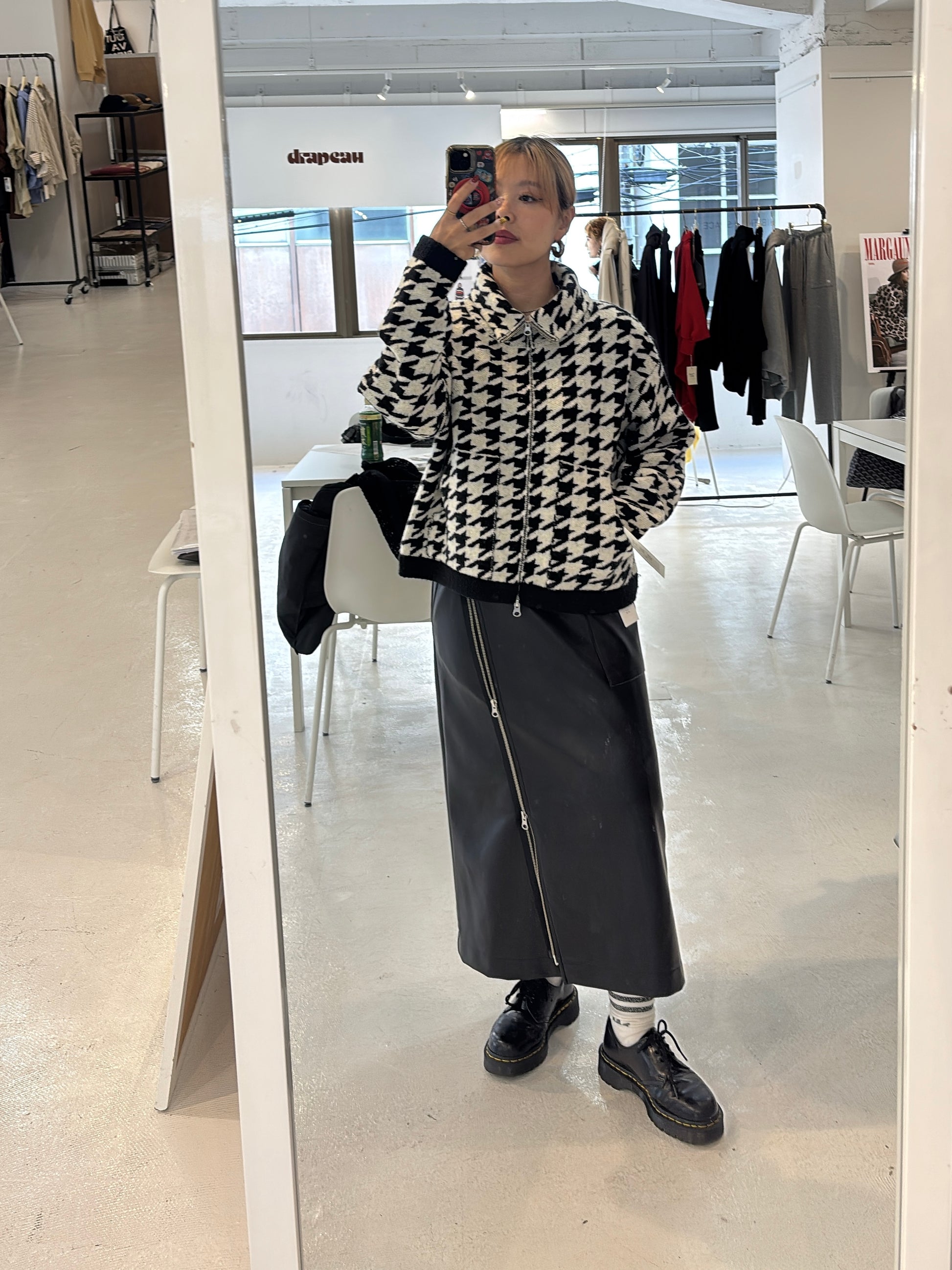 【予約⚡︎販売】レザーラップスカート／MG SK-26135-A／MARGAUX VINTAGE／2026 AW＃2
