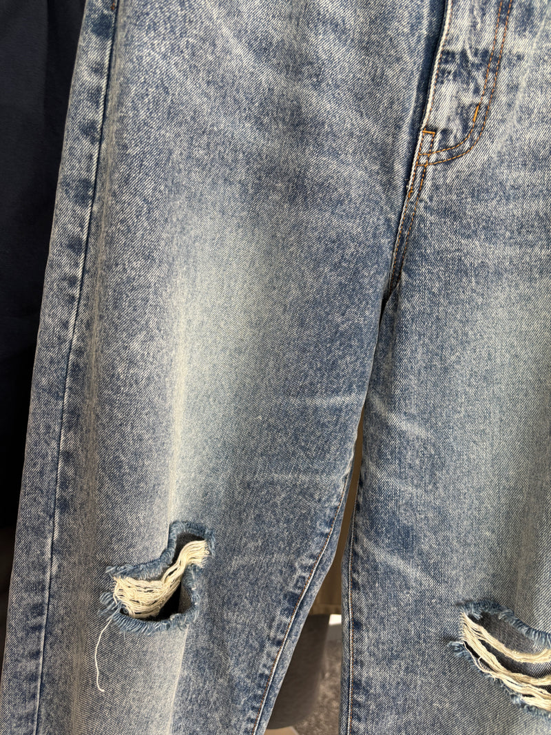【予約⚡︎販売】クラッシュデニムヴィンテージワイドパンツ／604494／CYAN tokyo／2026 AW#1