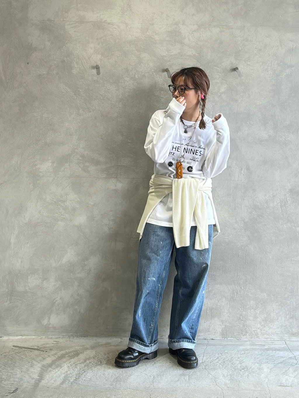 ワッフルドルマンロンT／flamingo firm