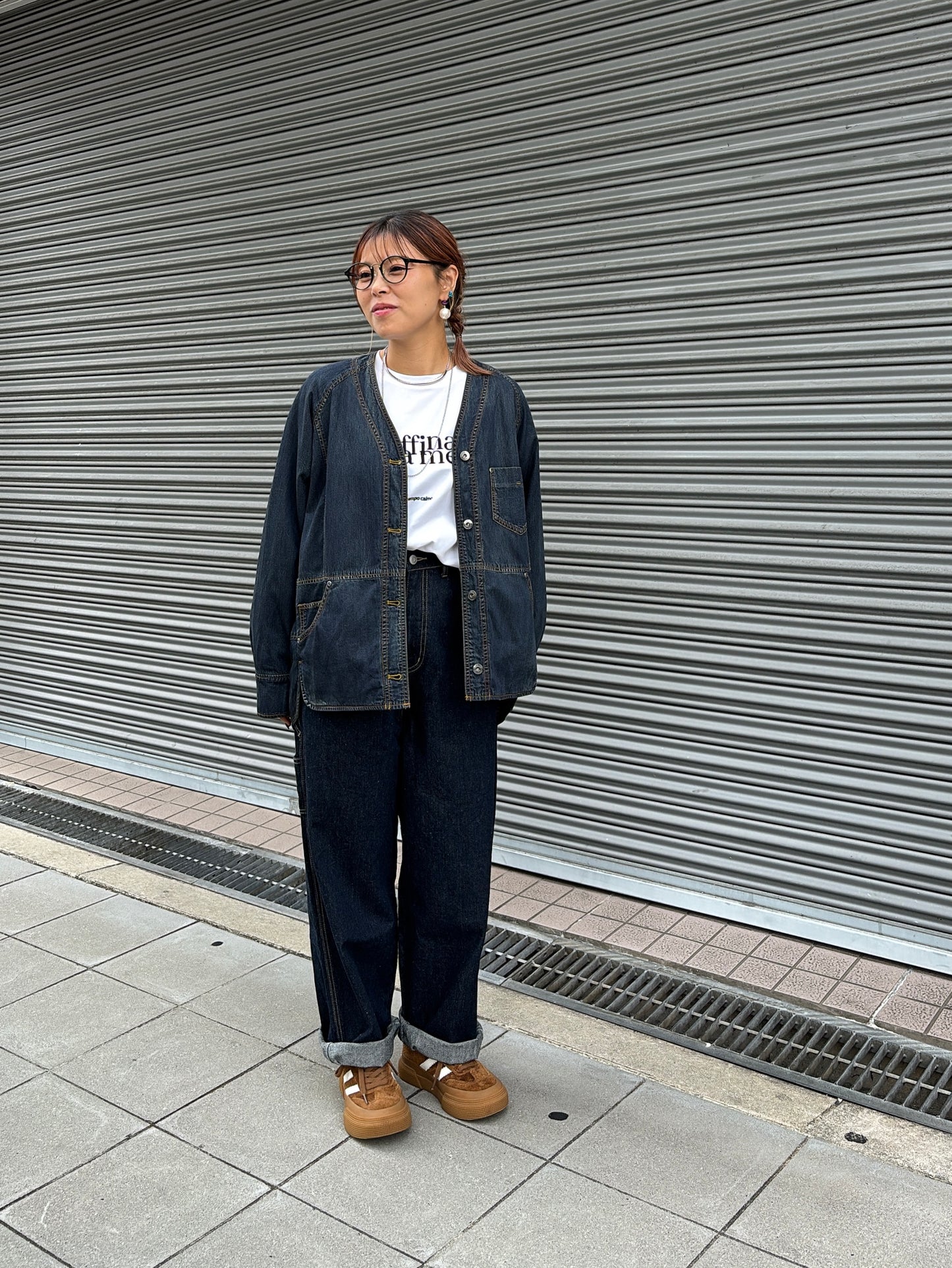 裏キルトダンガリージャケット／ayane