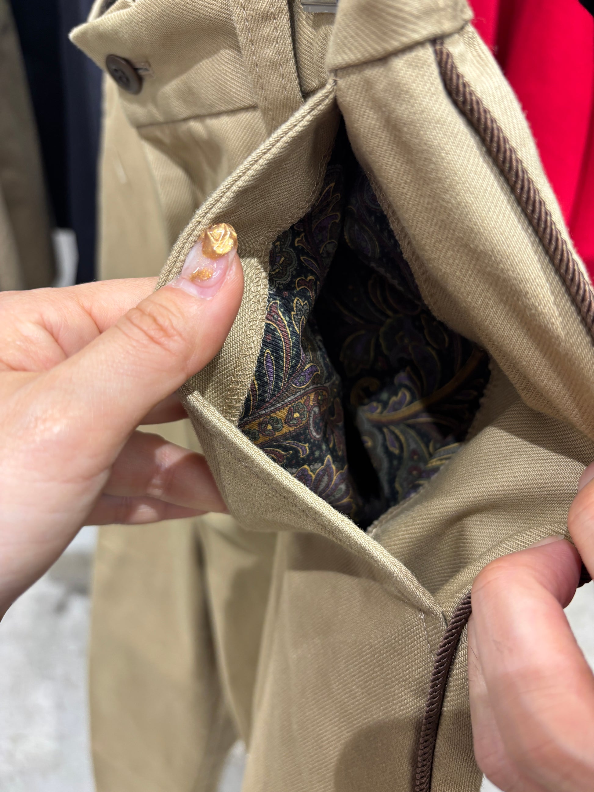 【予約⚡︎販売】ラインコットンツイルパンツ／#8643503／LE MÉLANGE／2026 AW #1