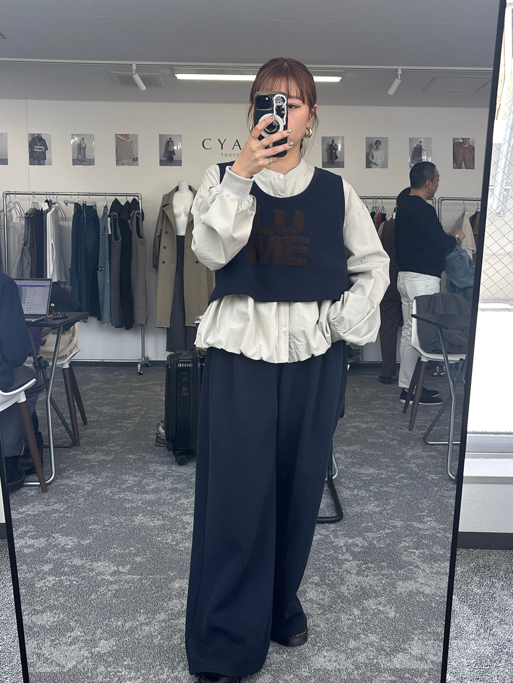 【予約⚡︎販売】スクエアポケットフリースワイドパンツ／604514／CYAN tokyo／2026 AW#1