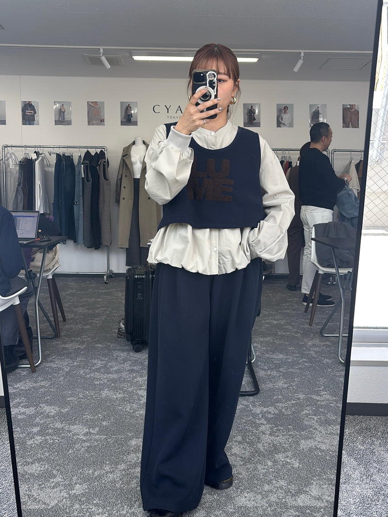 【予約⚡︎販売】スクエアポケットフリースワイドパンツ／604514／CYAN tokyo／2026 AW#1