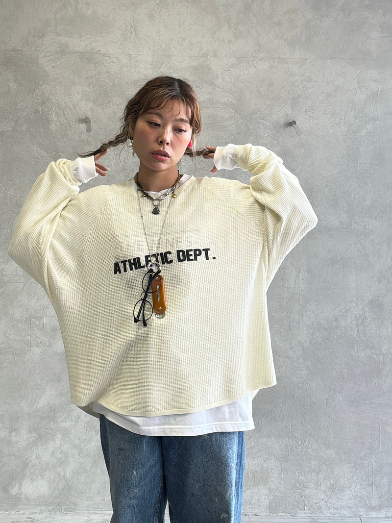【再入荷】ワッフルドルマンロンT／flamingo firm