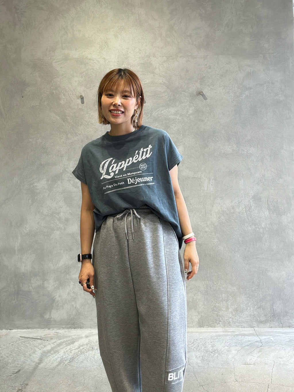 受付終了【予約販売】LappetitゆるフレンチスラブTシャツ／ING