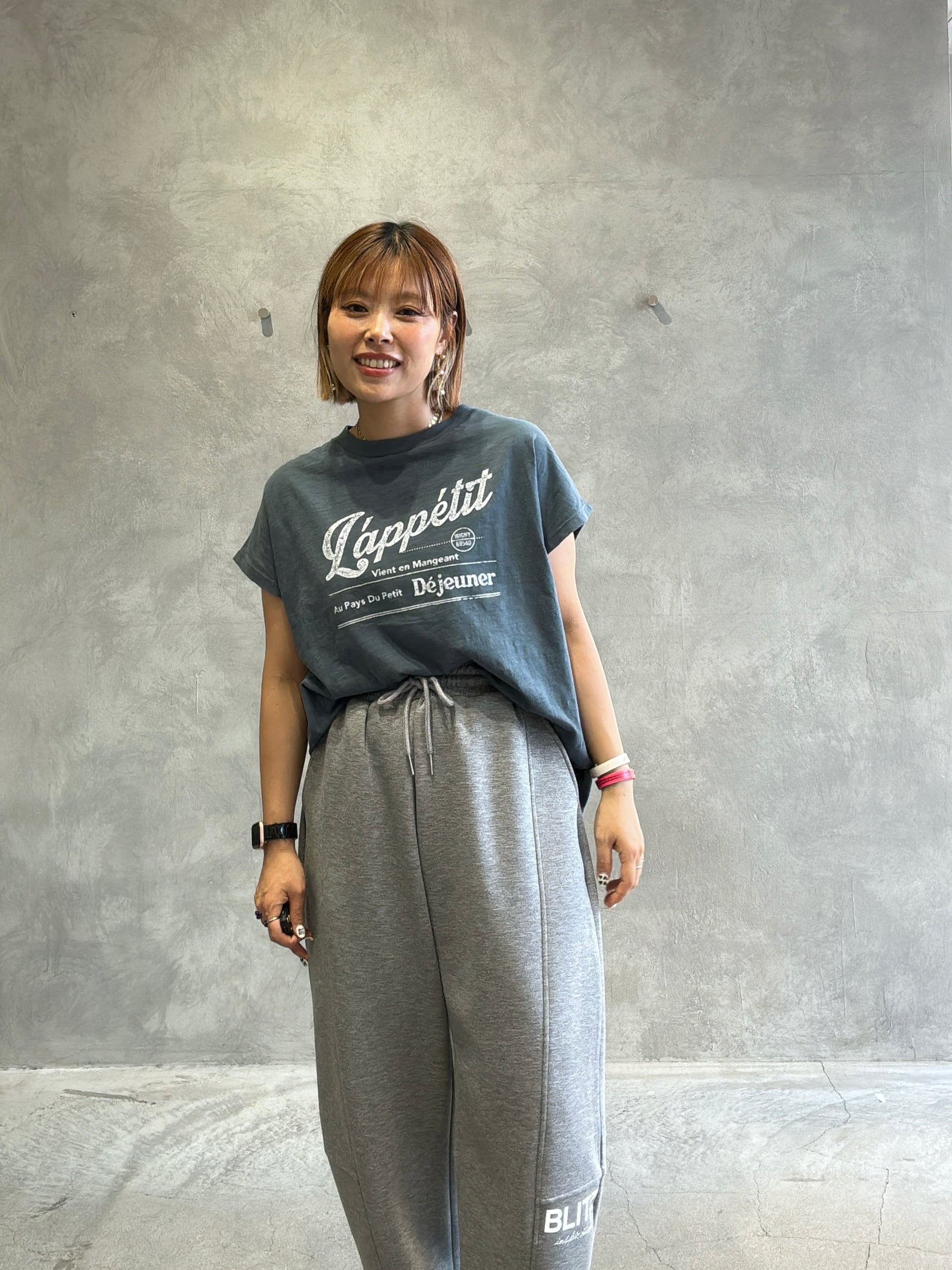 【予約販売】LappetitゆるフレンチスラブTシャツ／ING