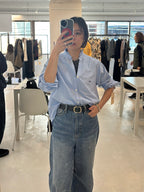 【予約⚡︎販売】オックスフォードフリルシャツ／MG BL - 27013 - S／MARGAUX VINTAGE／2027 PRE SPRING COLLECTION