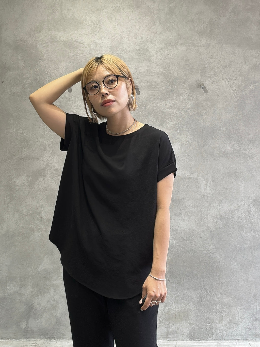 【定番】シンプルブラウス／”涼しい”シリーズ／Dignite collier