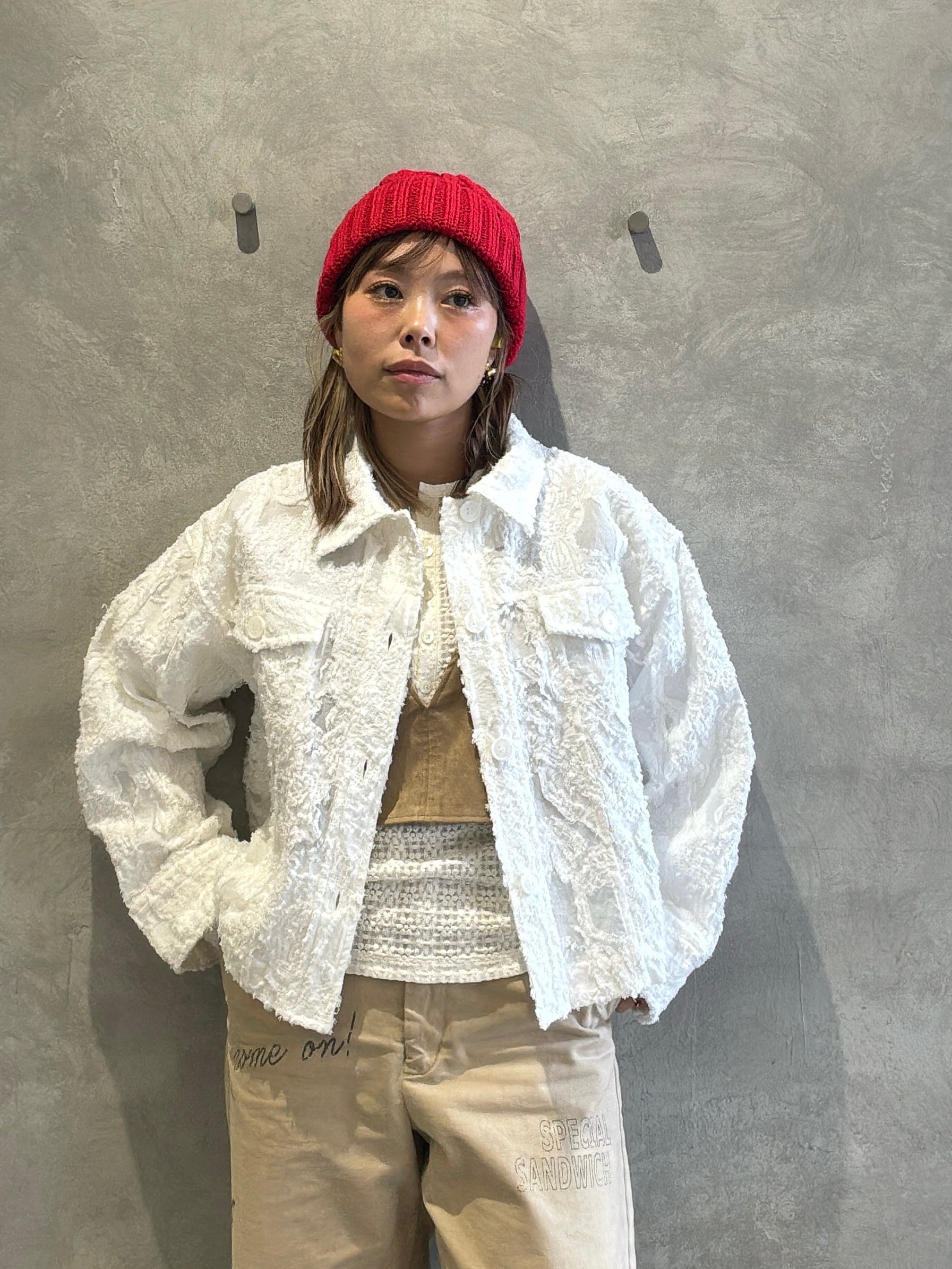 ヘンリーネックカットソー／8611002／LE MÉLANGE