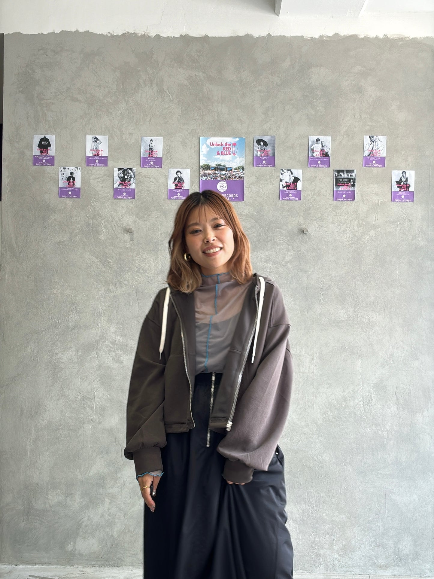 ジップアップパーカー／Anna Kerry