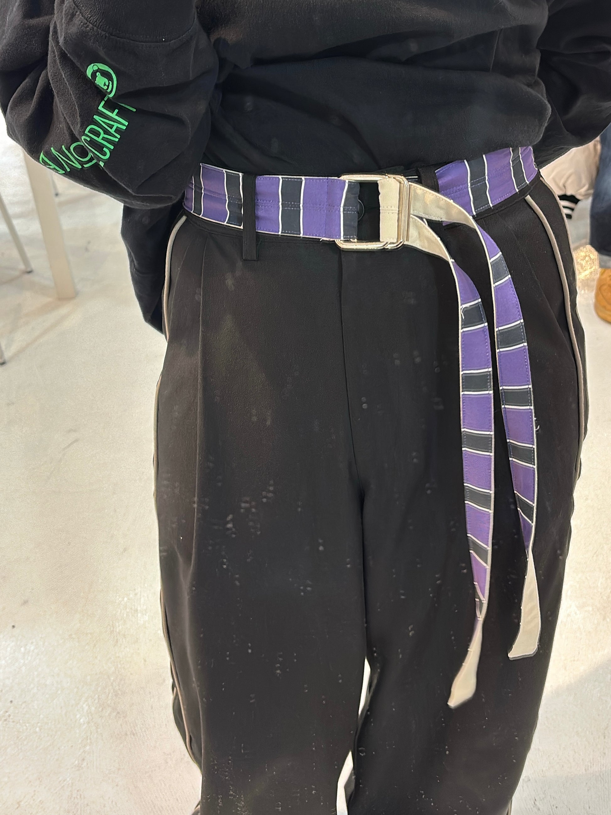 受付終了【予約販売】レジメンタル柄ベルト／AC-26067-S／MARGAUX VINTAGE／2026 SS#2