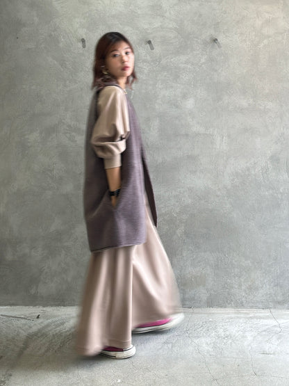 【再入荷】ドルマン切替ワンピース／Dignite collier