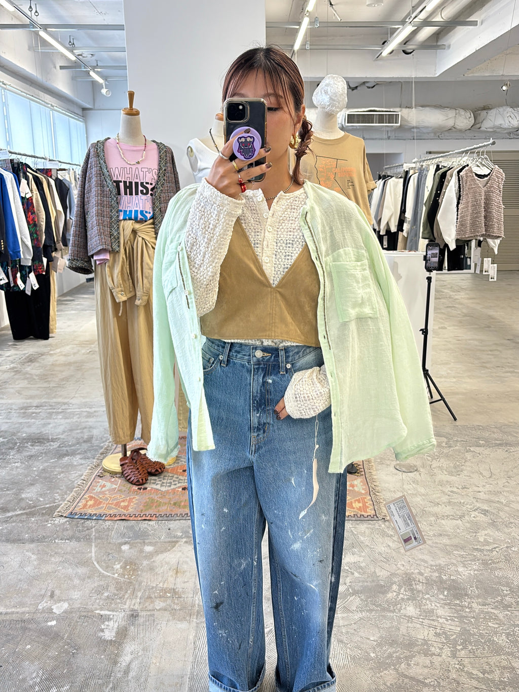 受付終了【予約販売】ヘンリーネックカットソー／8611002／LE MÉLANGE