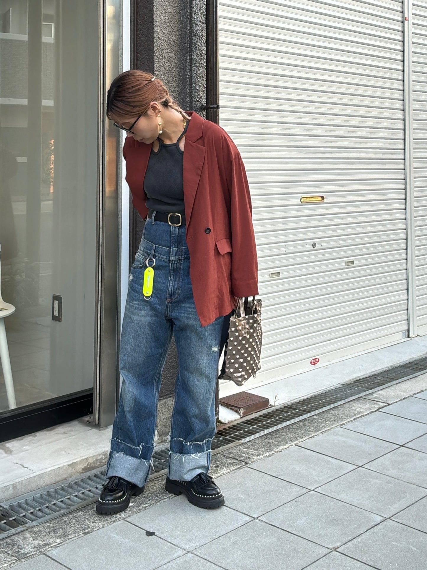 リラックスシルエットジャケット／LHELBIE