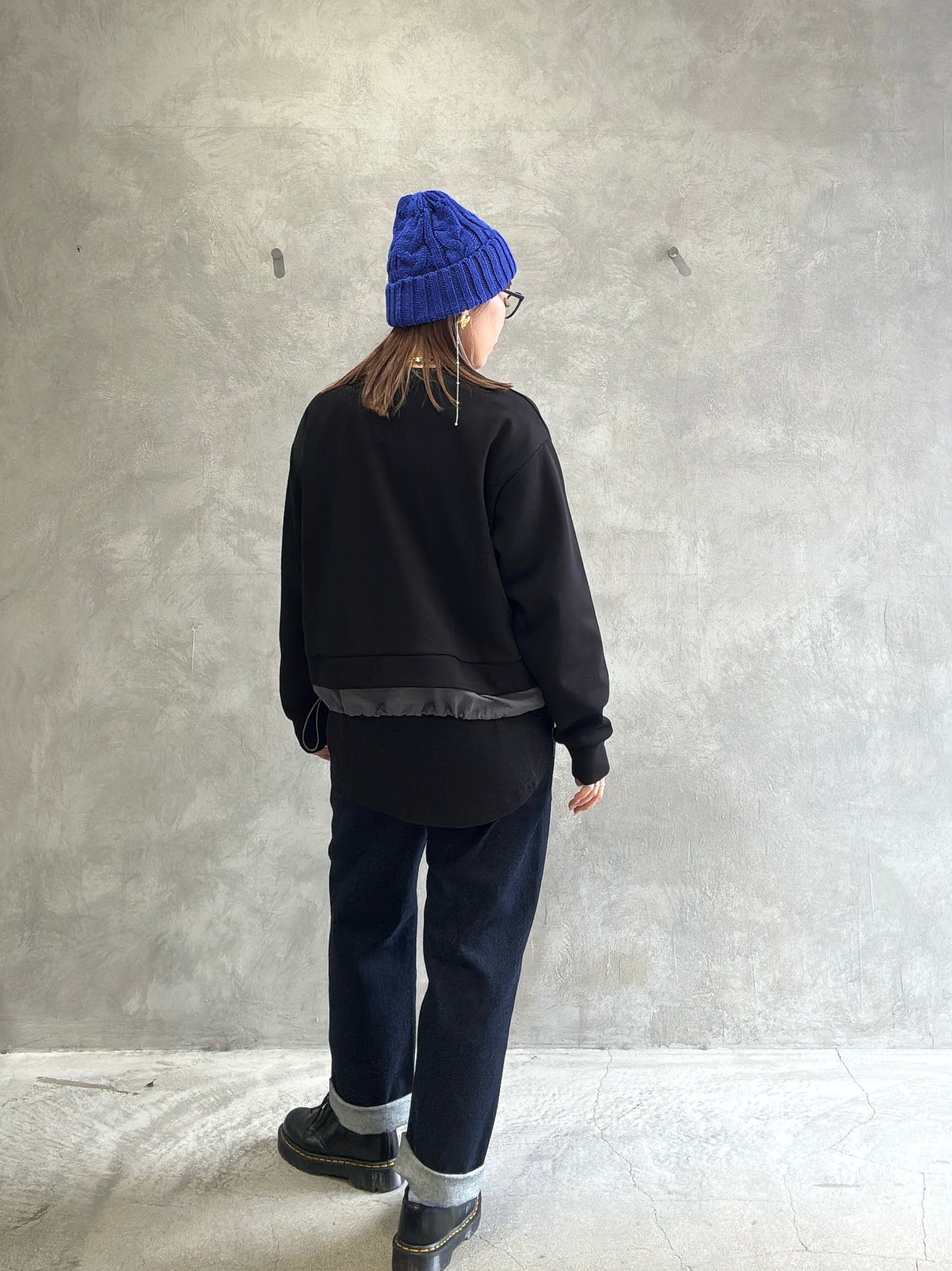 ナイロンドッキングスウェット