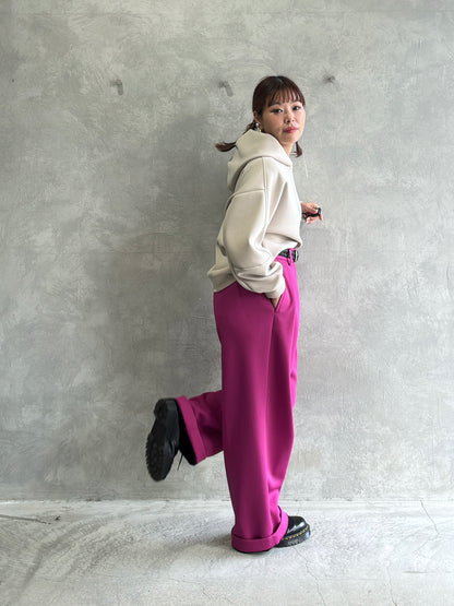 【再入荷】ボンディング「9」刺繍パーカー／Dignite collier