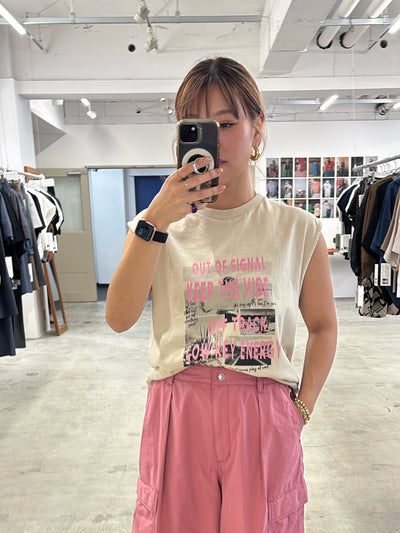 リメイク風ノースリーブ／8621009／LE MÉLANGE／2026 SS#2　Tシャツ