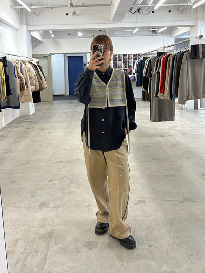 受付終了【予約⚡︎販売】ジャガードVネックベスト／#8642701／LE MÉLANGE／2026 AW #1