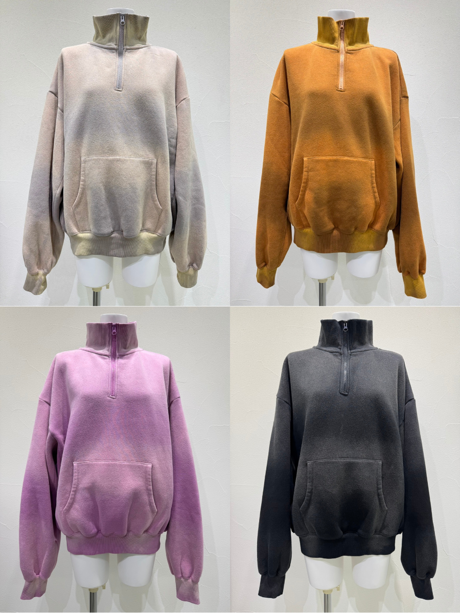 【予約⚡︎販売】ハンドスプレーZIPスウェット／607533／CYAN tokyo／2026 AW#2