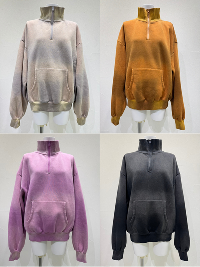 【予約⚡︎販売】ハンドスプレーZIPスウェット／607533／CYAN tokyo／2026 AW#2