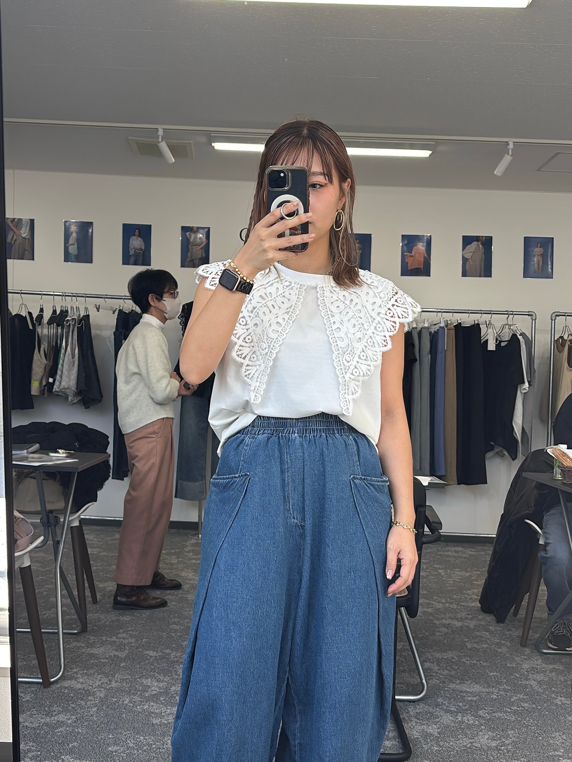 【予約販売】オーバータックリネンデニムワイド／601464／CYAN tokyo／2026 SS#2