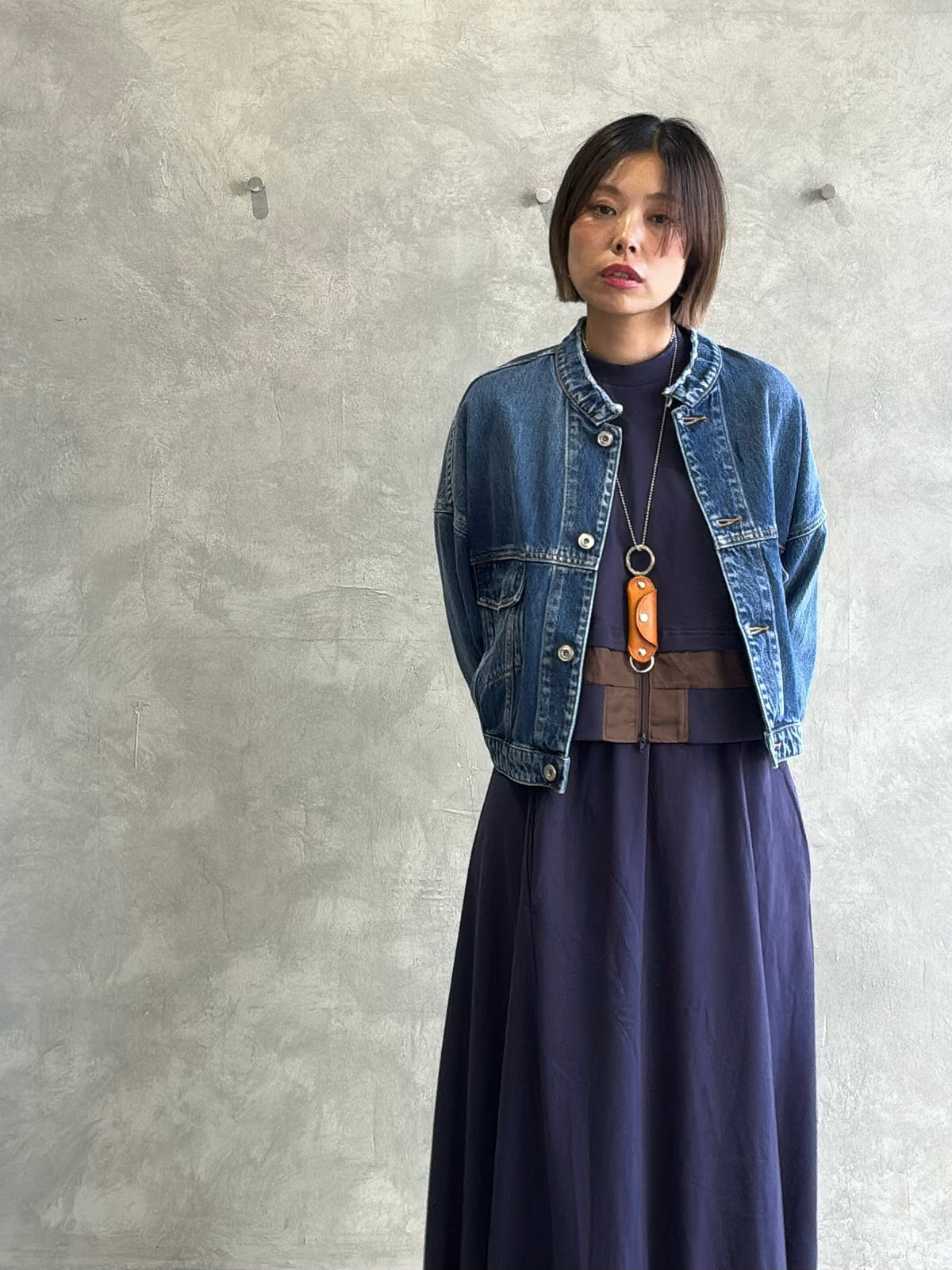 レイヤード風ワンピース／ZMT265OP515／MARECHAL TERRE