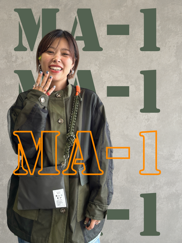 ⭐︎コラボ【予約販売】MA-1カラー／2wayパラコードスマホショルダー／ネオホイップウェーブ／受注生産