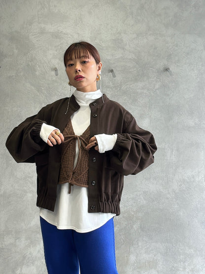 スタンドネックあったかロンT／ANNA  KERRY