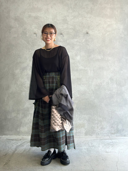 メッシュフレアプルオーバー／Anna Kerry