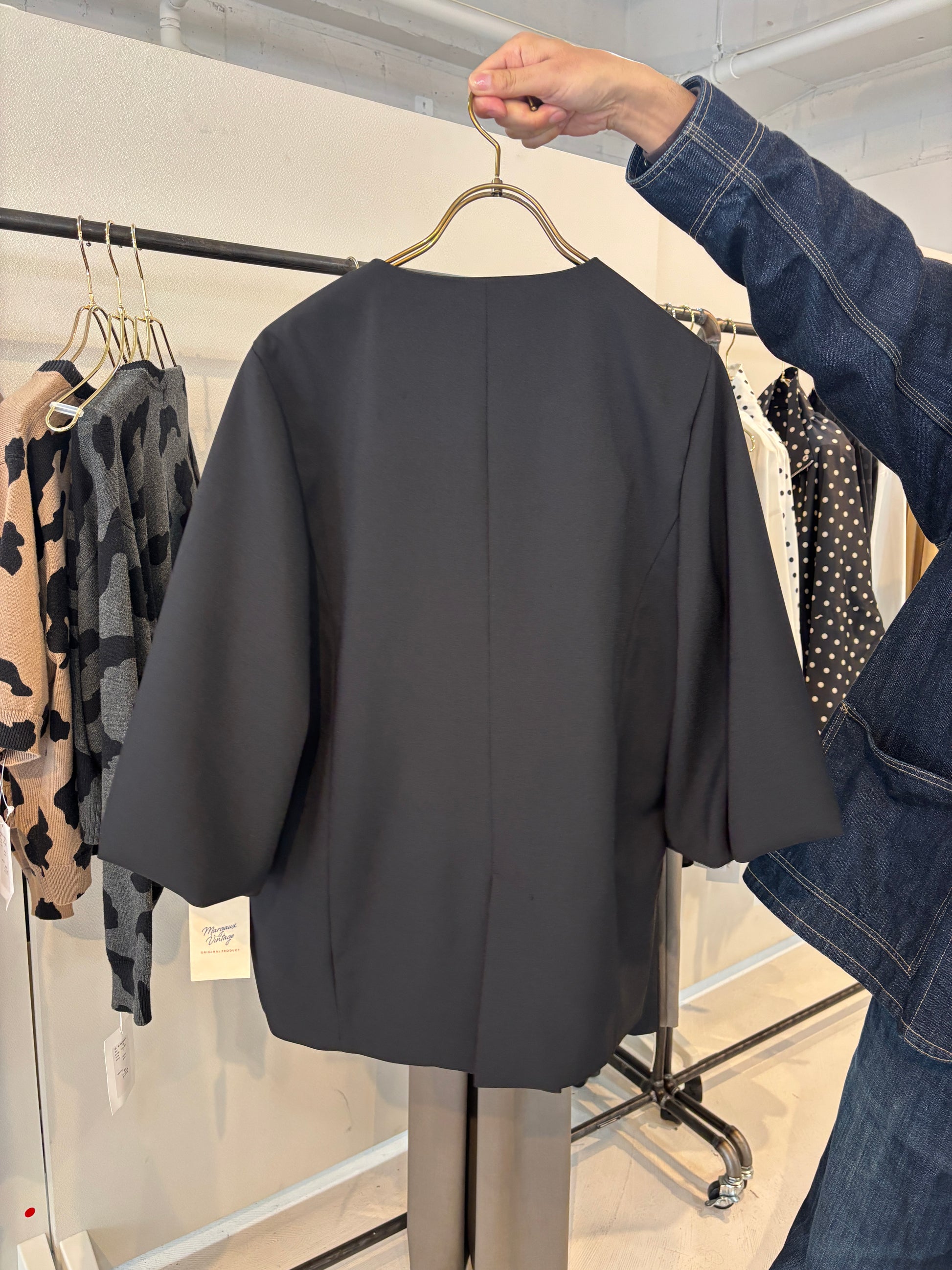 【予約⚡︎販売】バルーンスリーブノーカラーJK／MG JK-26088-A／MARGAUX VINTAGE／2026 AW＃1