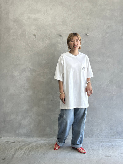 受付終了【予約販売】men'sサイズ／コード刺繍ポケット Tシャツ／ING