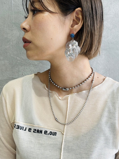 ５ミリボールチェーンチョーカー＆ブレスレットセット【ステンレス】／the Nines basic