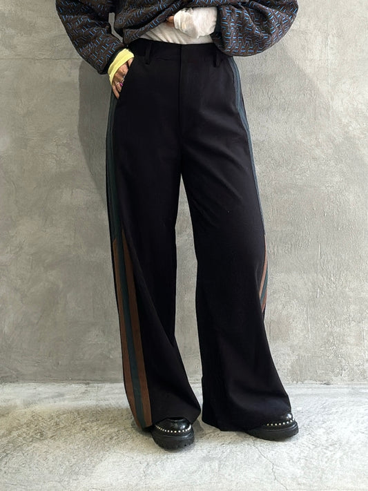 サイドラインワイドパンツ／Anna Kerry