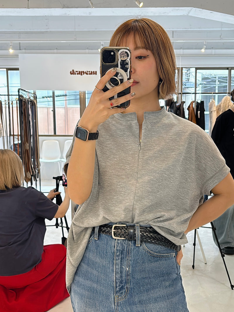 受付終了【予約⚡︎販売】フロントジップカットソー／MG CT-26104-A／MARGAUX VINTAGE／2026 AW＃1