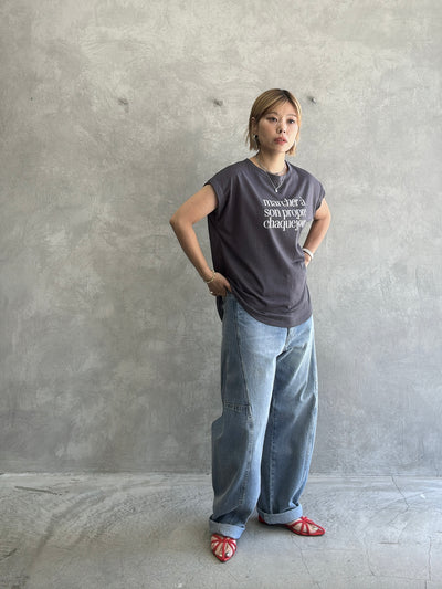 受付終了【予約販売】marcher シアー天竺ソフトフレンチTシャツ／ING