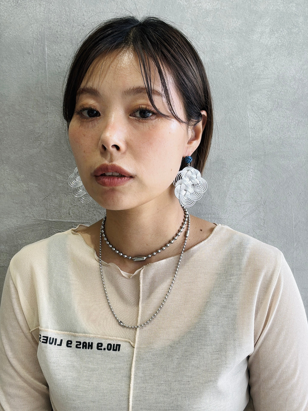 3ミリボールチェーンチョーカー＆ブレスレットセット【ステンレス】／the Nines basic
