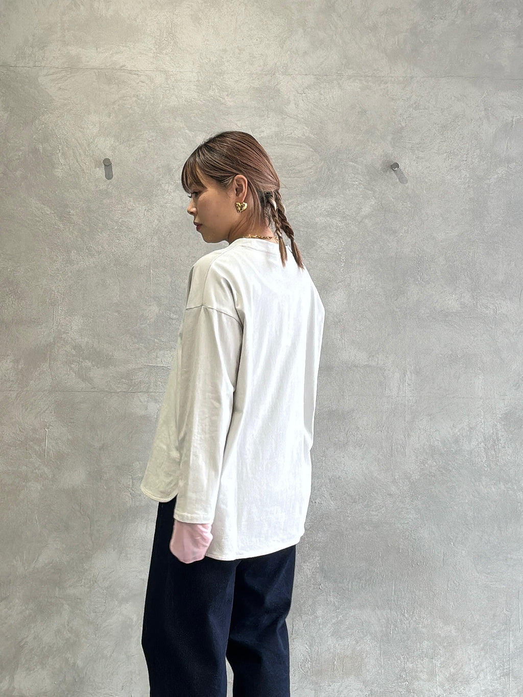 シアードッキング無地ロンT