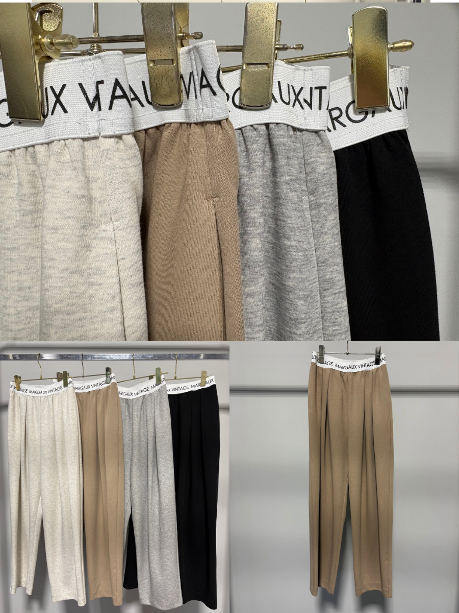 【予約⚡︎販売】ロゴウエストタックパンツ／MG PT-26141-A／MARGAUX VINTAGE／2026 AW＃2